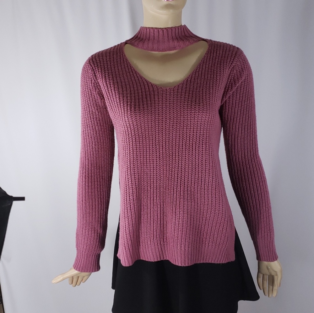 🎄Planet gold marled🎄 Gigi pullover mauve sweater
